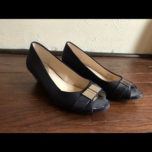 Navy Blue, Alfani open toed wedge